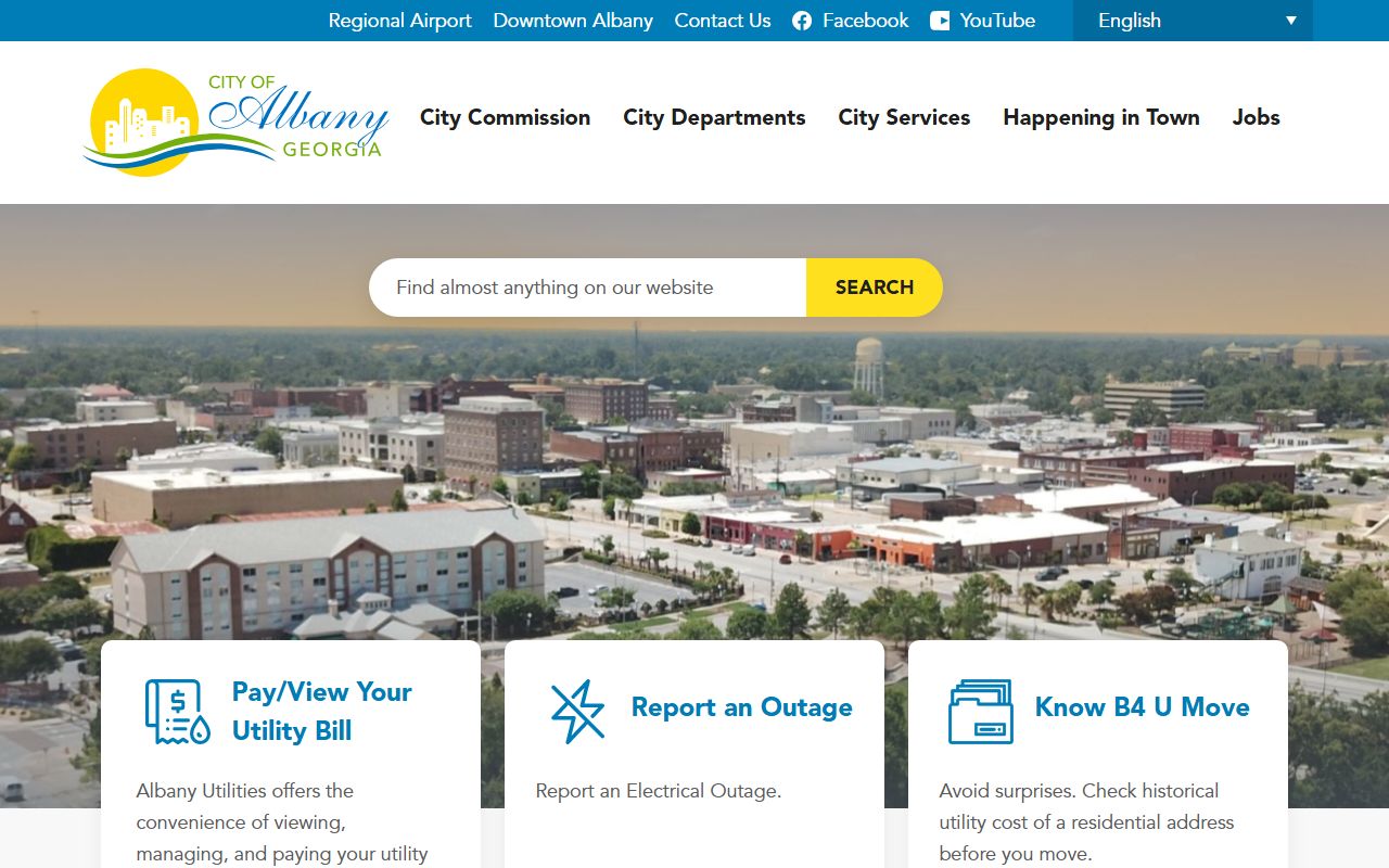 City of Albany Georgia website for 72 hour booking information