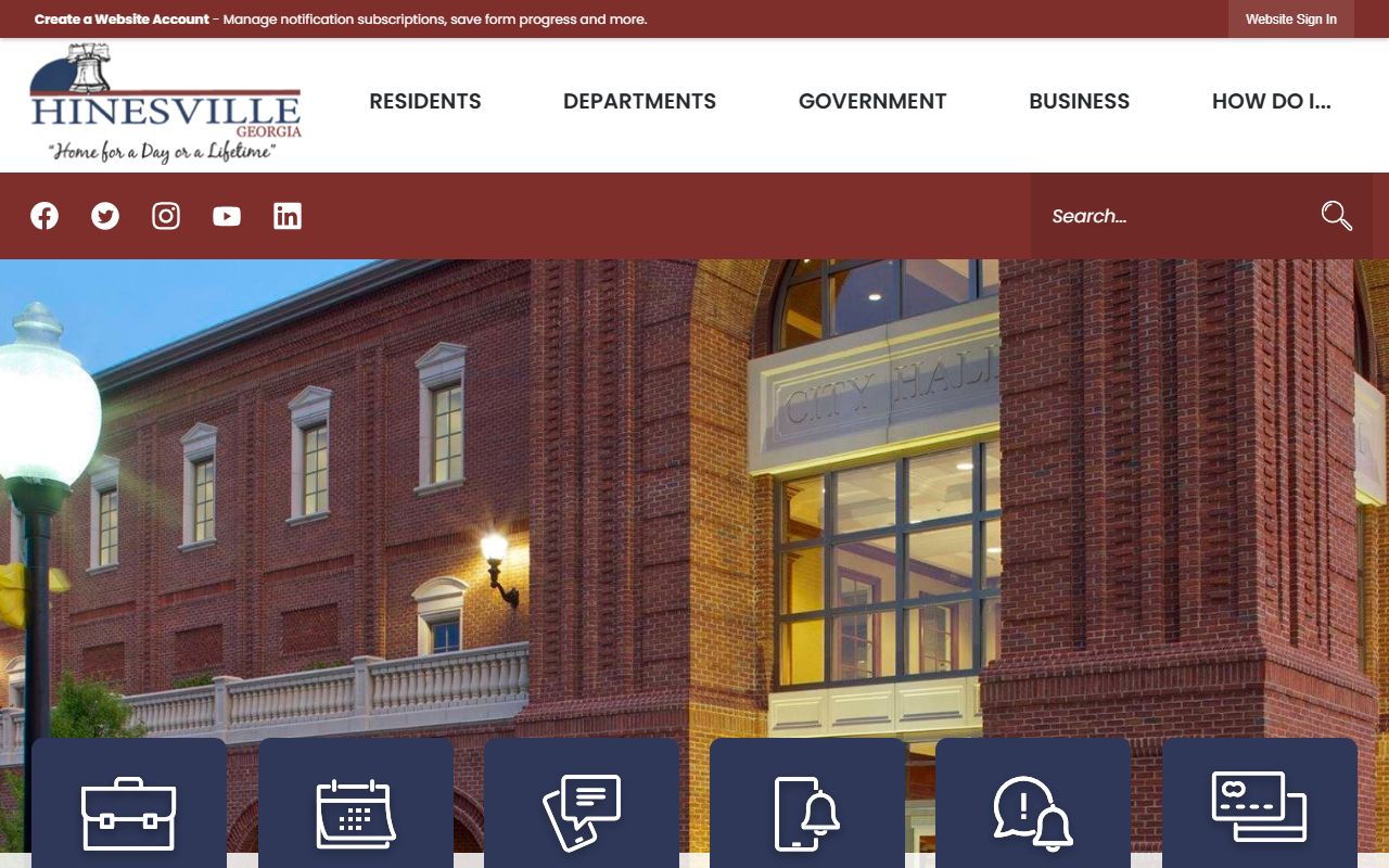 Hinesville city website for booking and arrest records