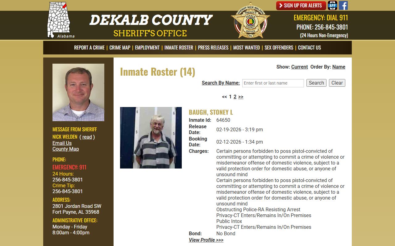DeKalb County released inmates list for 72 hour booking records